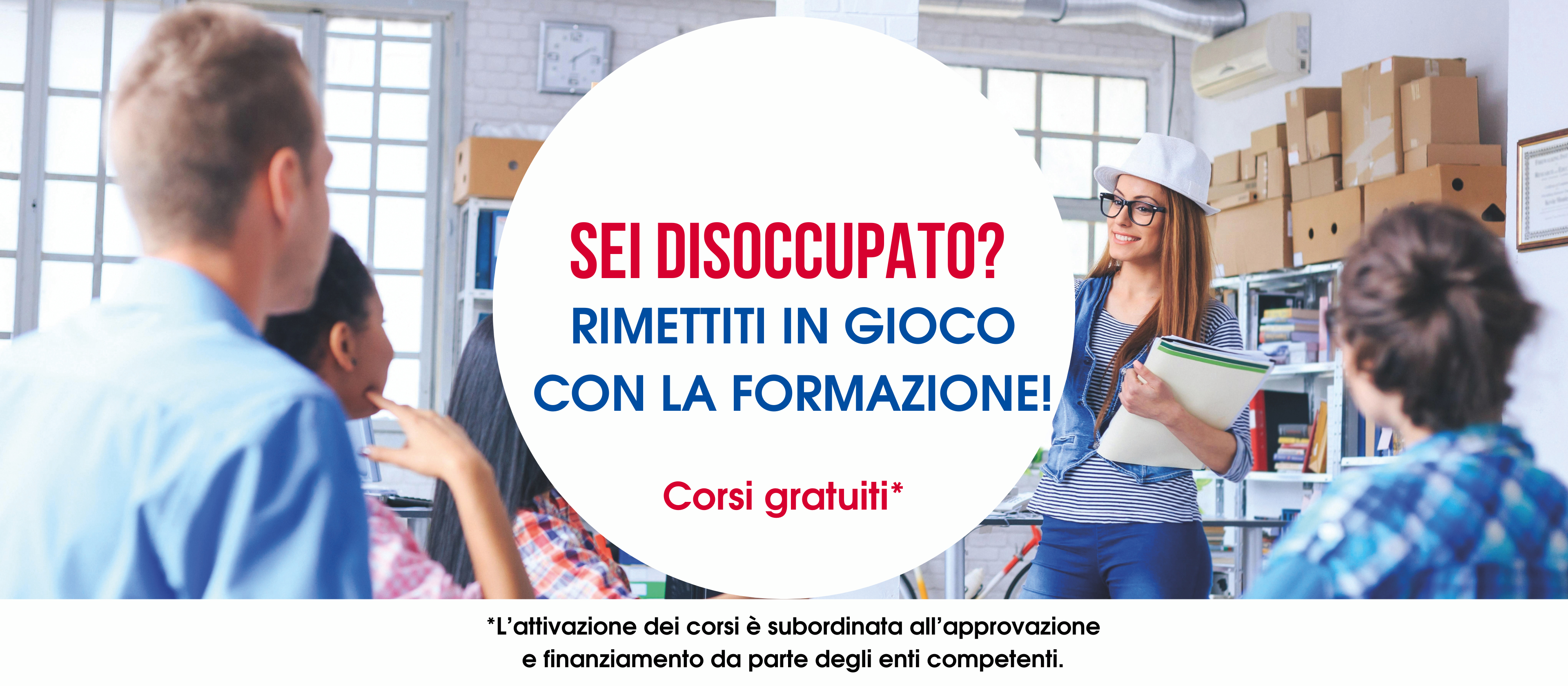 CORSI GRATUITI PER DISOCCUPATI